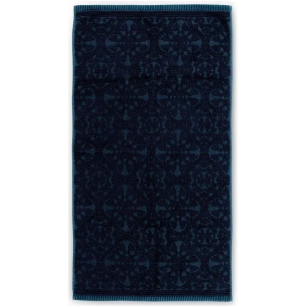 PiP Studio Toalha Rosto Tile de Pip Azul Escuro 55x100