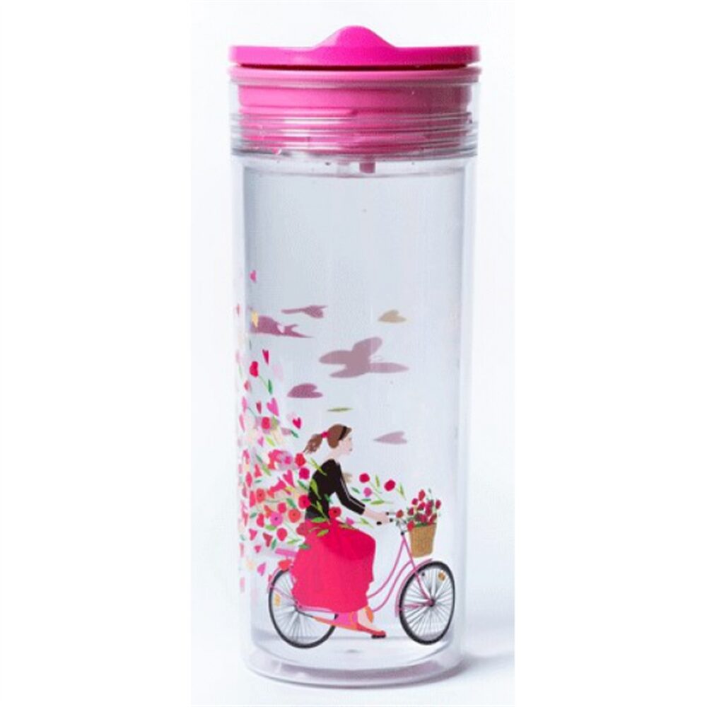 Garrafa SlideCup Crystal - Borboletas 500ml