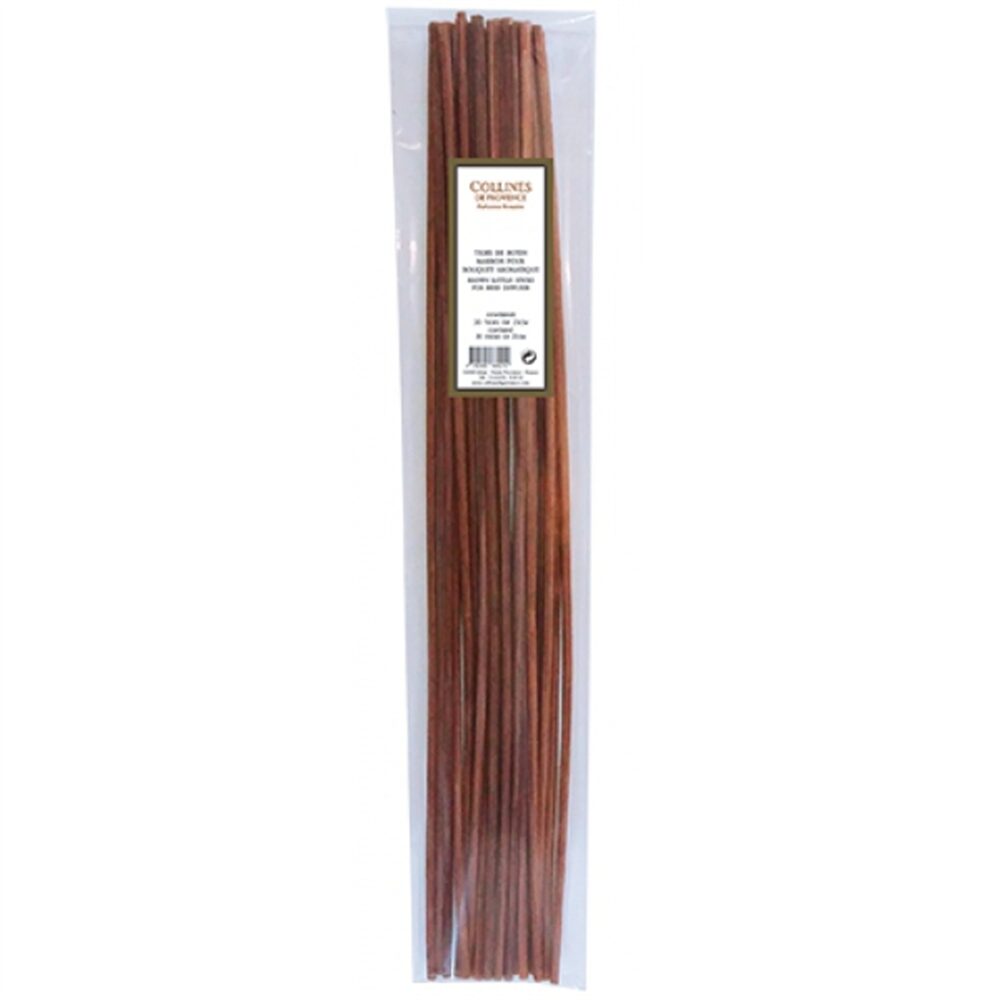 Embalagem de 20 Paus Rattan Castanho (21cm) para difusores 1