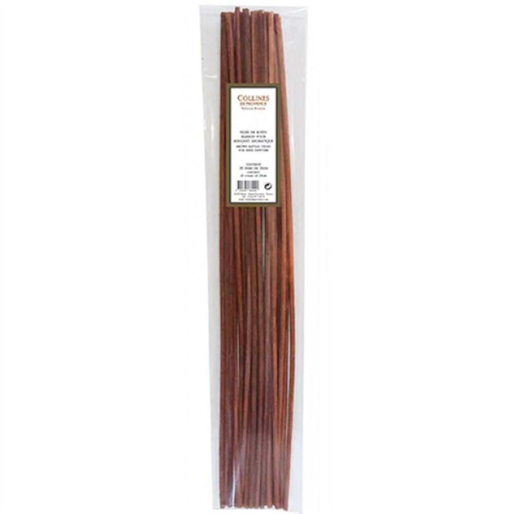 Embalagem de 20 Paus Rattan Castanho (24cm) para difusores 1
