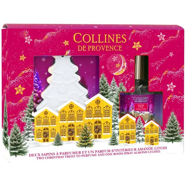 Coffret Amande Litchi Pi 50ml + 2 Ceramiques Sapin