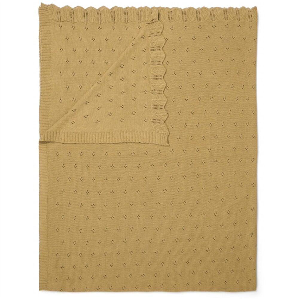 Essenza - Manta Ajour Amarelo Feno 130x170
