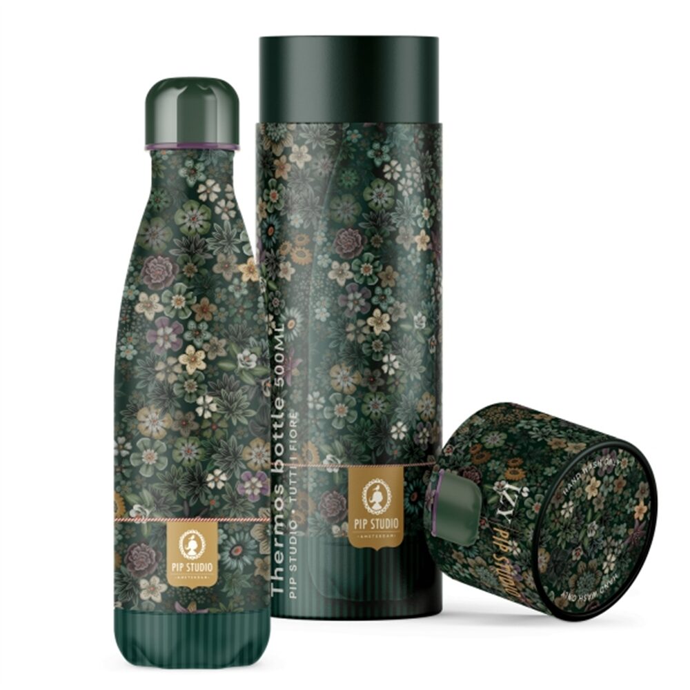 PiP Studio Garrafa Térmica 500ml - Tutti I Fiori Verde