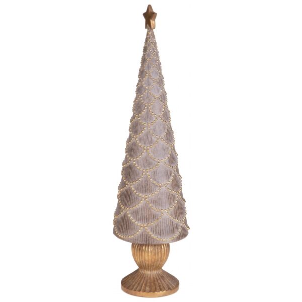 Arvore Natal dourado velho 44cm