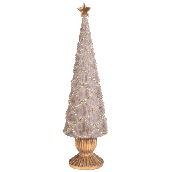 Arvore Natal dourado velho 58cm