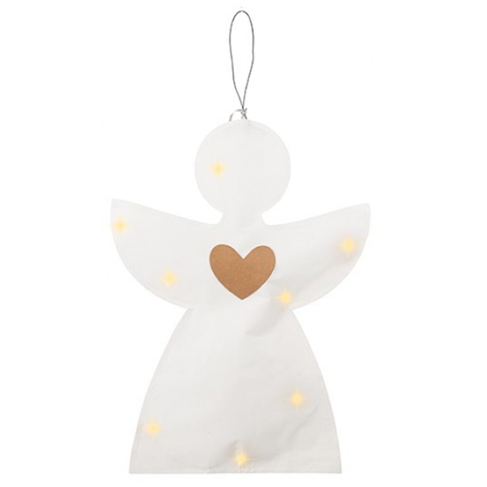Anjo papel c/led  49cm