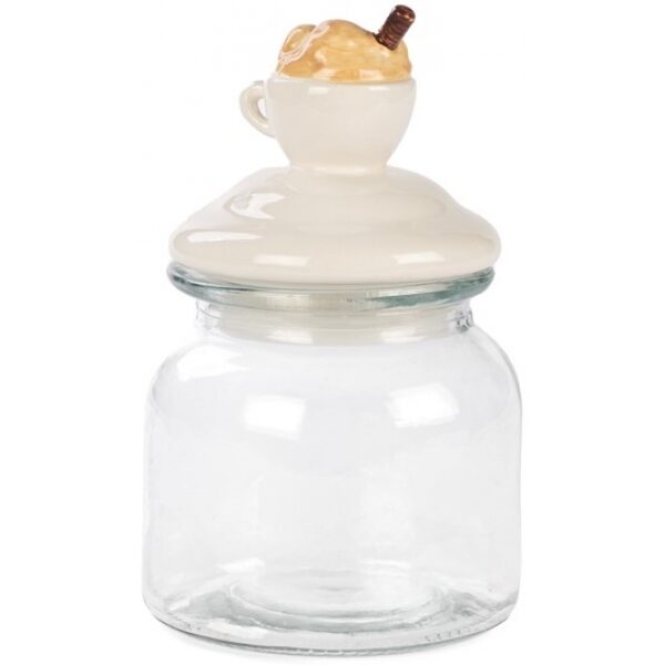 Frasco c/tampa chávena capuchino 18cm