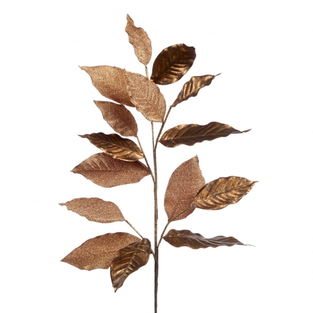 Folhas magnolia metalicas
