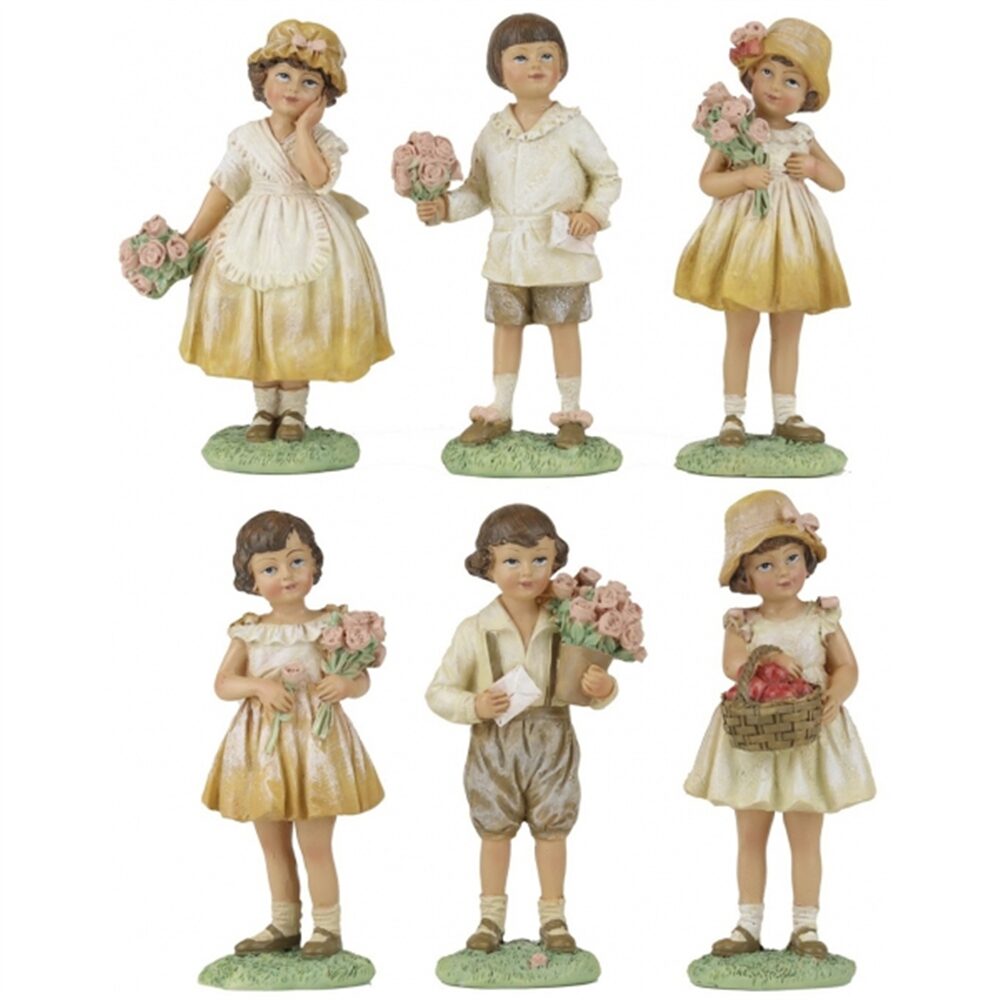 Estatua Crianças Páscoa 11cm