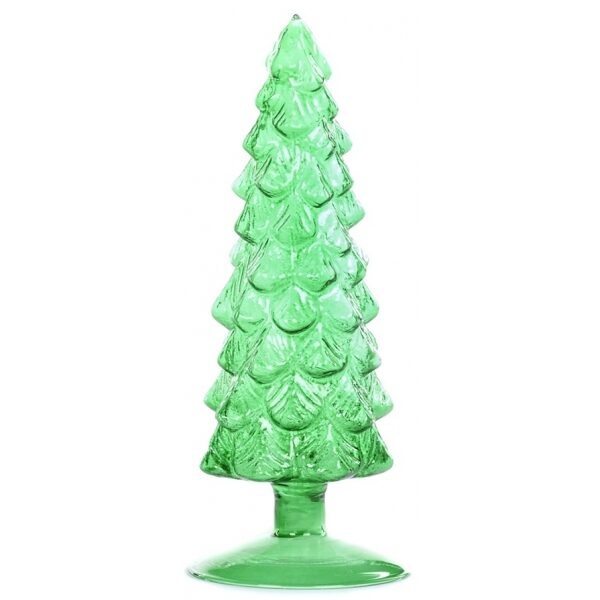 Arvore em vidro verde peq.