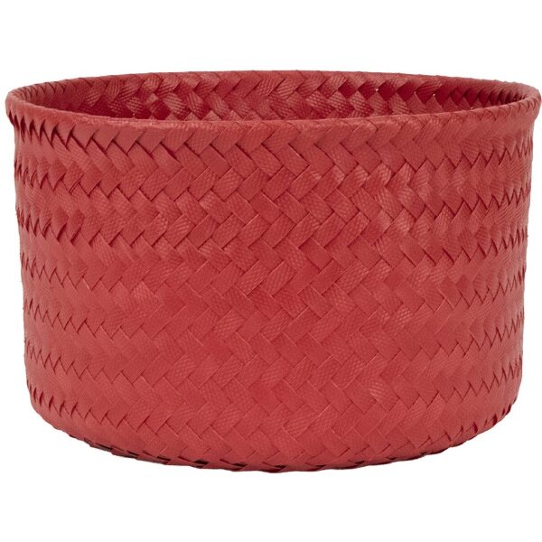 Cesto Redondo Classico Vermelho S Alto
