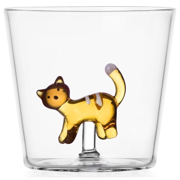 Copo Tabby Cat Gato Ambar
