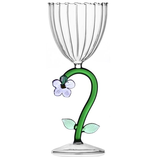 Copo Vinho Botanica flor lilás