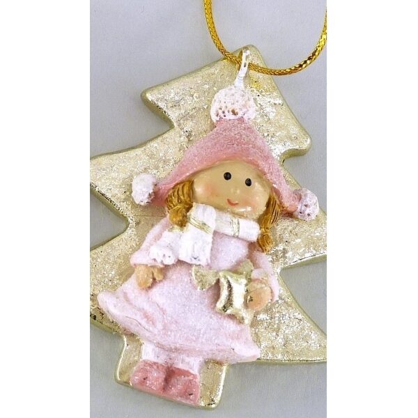 Criança pendurar Estrela/Arvore  6,5cm