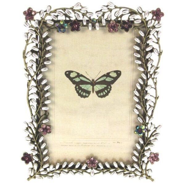 Moldura c/flores 12x15,5cm