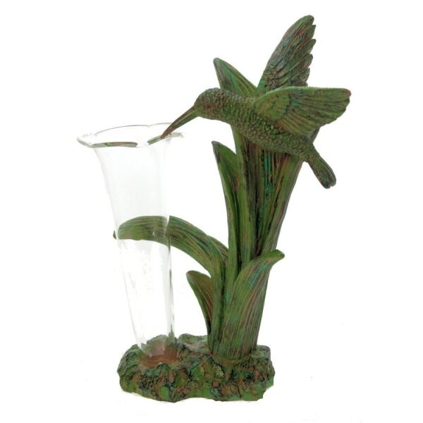 Jarra Verde Colibri 10,4x10x17,2cm