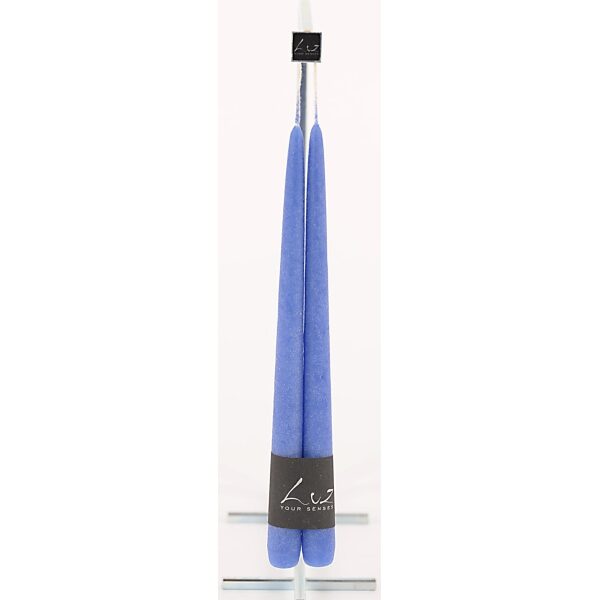 Vela Azul Cobalto 30cm x 2.5 cm conj.2