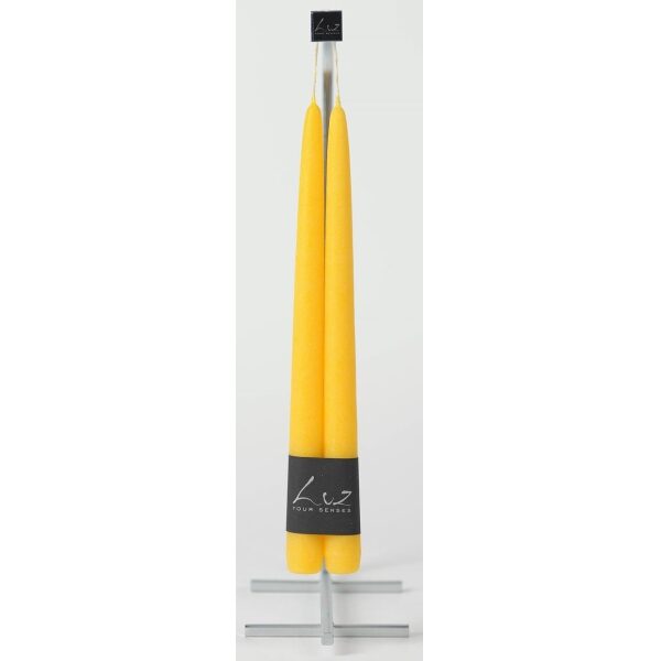 Vela Amarelo Páscoa 30cm x 2.5 cm conj.2