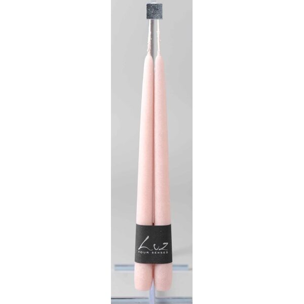 Vela Nougat de pêssego 30cm x 2.5 cm conj.2