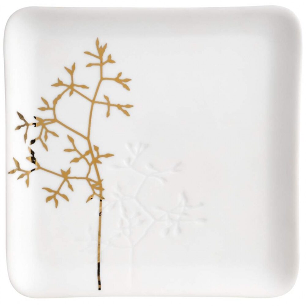 Prato Ramo de Ouro 13x13cm