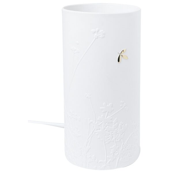 Candeeiro folha dourada 22cm