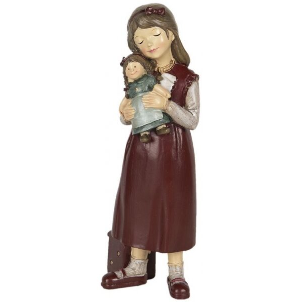 Menina c/boneca  21cm