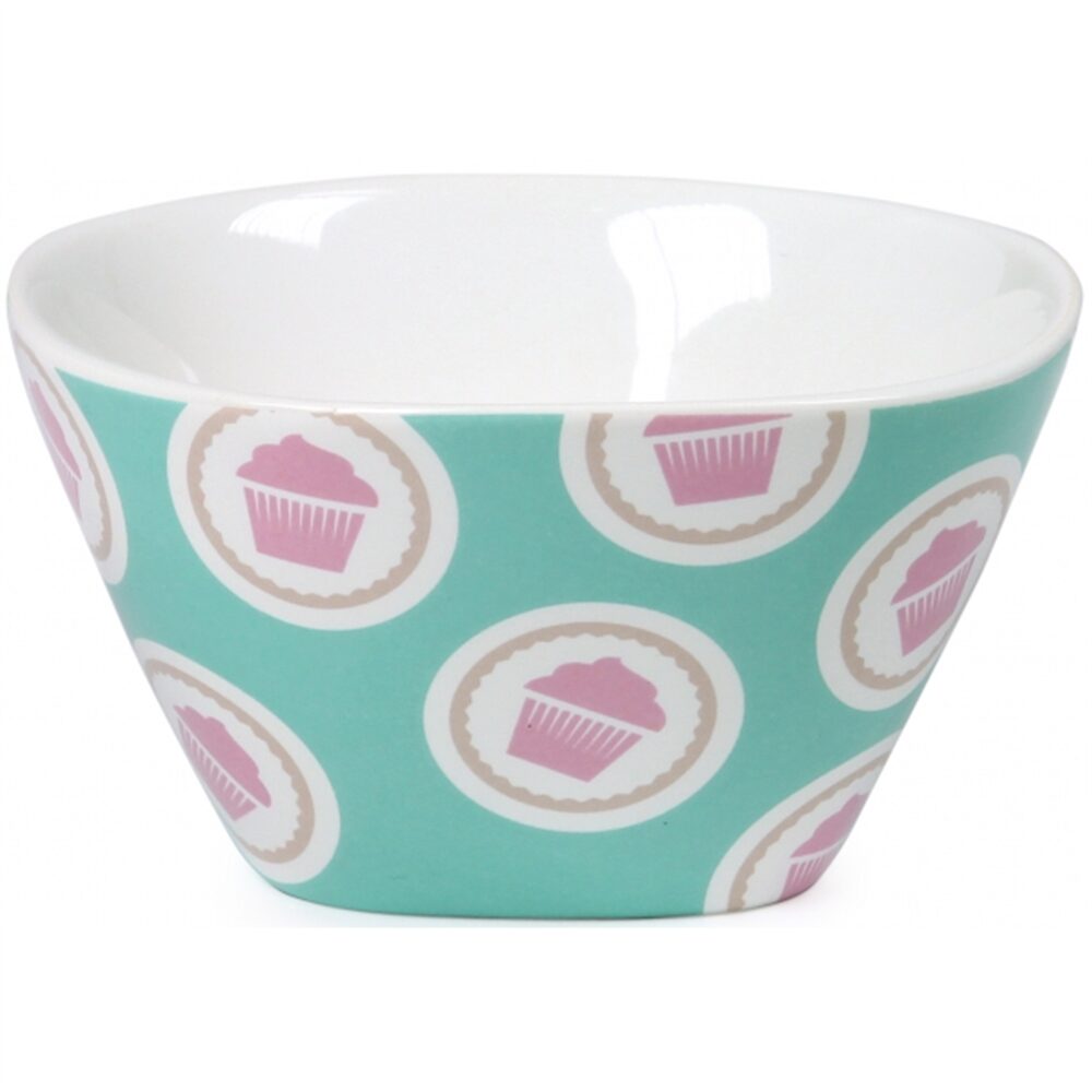 Lilys Cup Cake - Taça impressa cupcakes verde Ø9,5cm