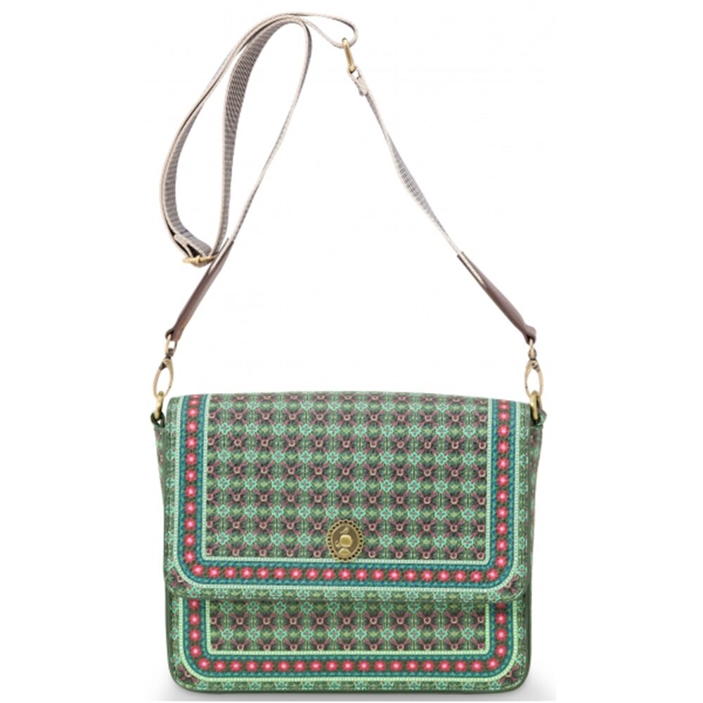 PiP Bolsa Ombro pequena Clover Verde 19x6x16cm