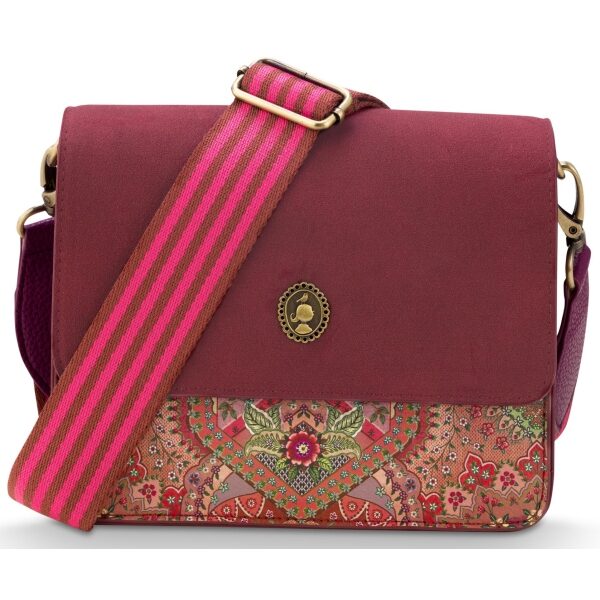 PiP Studio Mala Ombro S Fenna Jabali Vermelha 19x6x16cm
