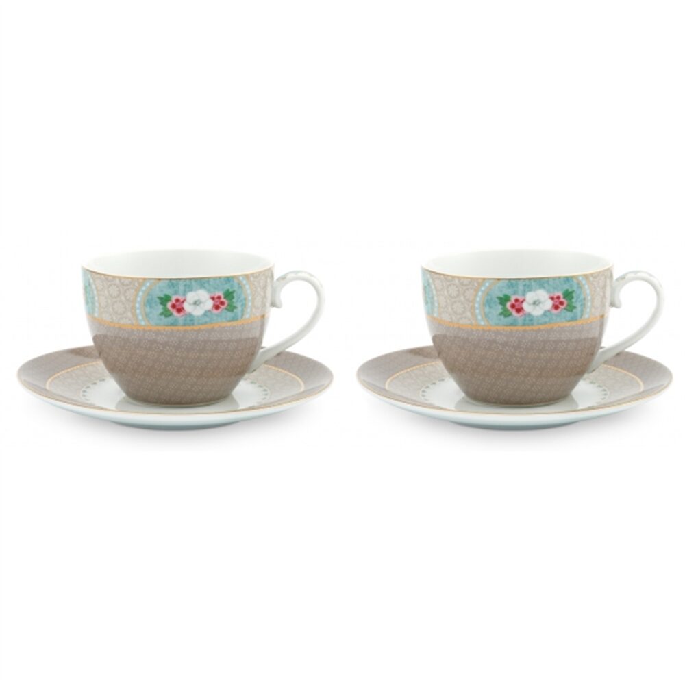 PiP Studio Blushing Birds - Conj.2 Chavenas Capucino Khaki