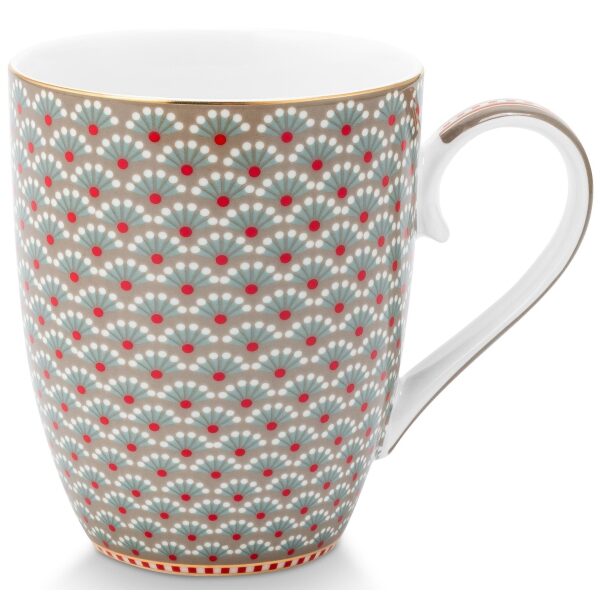 PiP Blooming Tales Caneca Grande 365ml Khaki