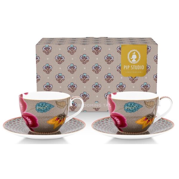 PiP Blooming Tales Conj. 2Chávenas 300ml e Pires Fantasy Kha