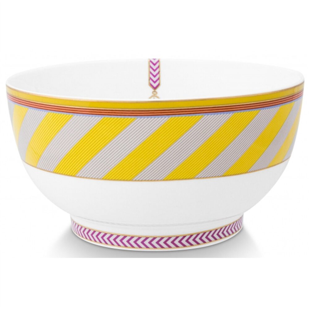 PiP Chique Taça Riscas Amarelo 20.5cm