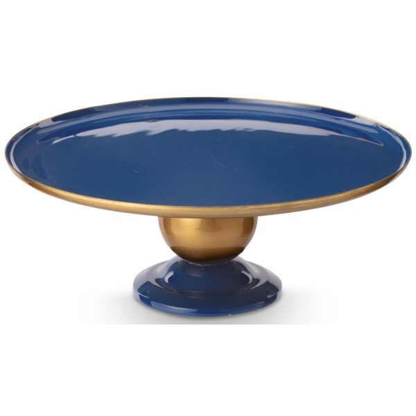 PiP Sphere Prato Bolos Metal Marinho-Ouro 32x12.5cm