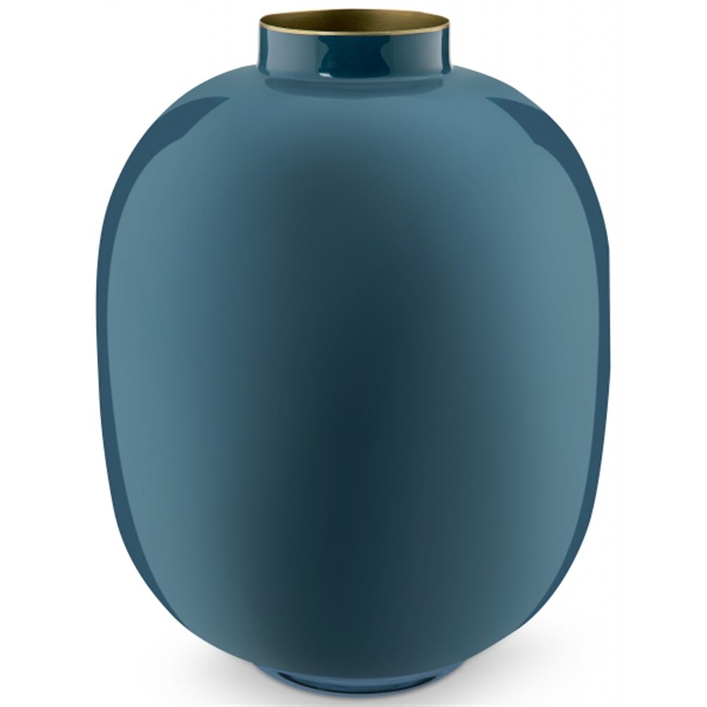 PiP Studio - Vaso metal Azul 32cm