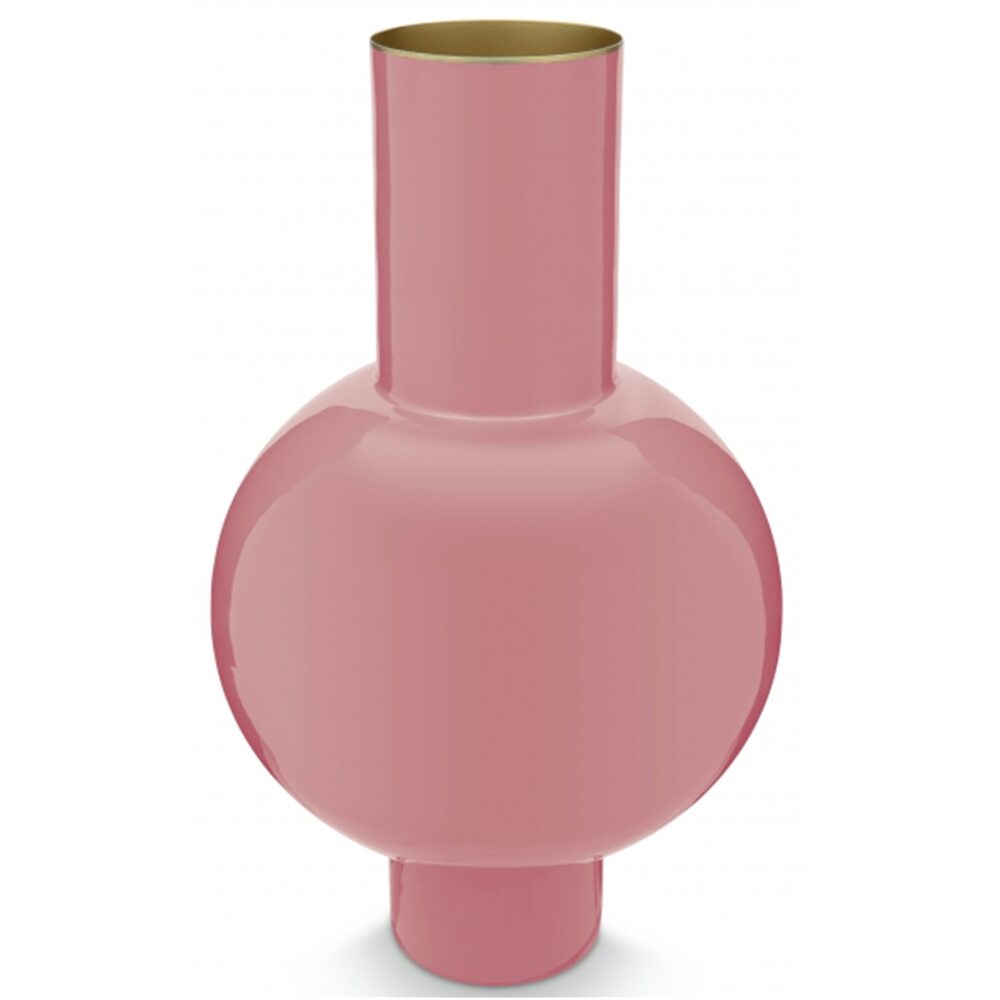 PiP Vaso metal Medio Rosa 24x40cm