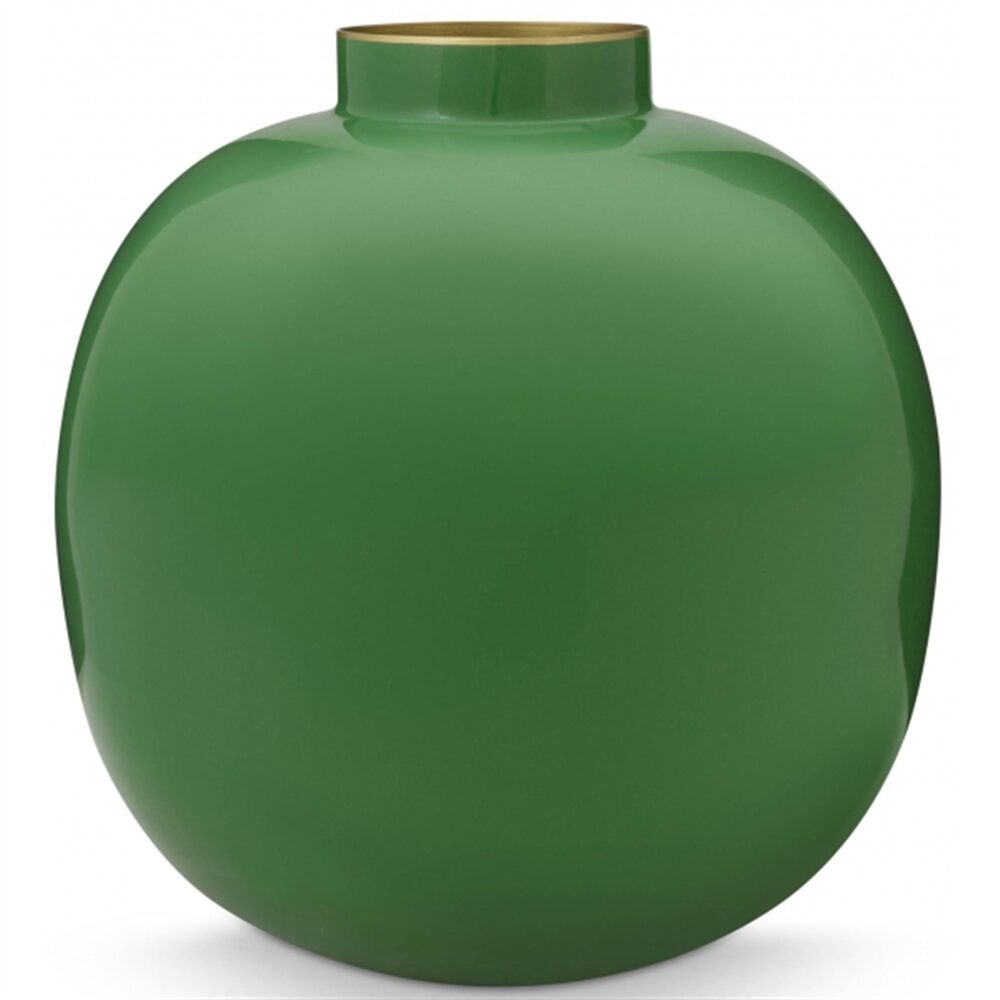 PiP Vaso metal Verde 23cm