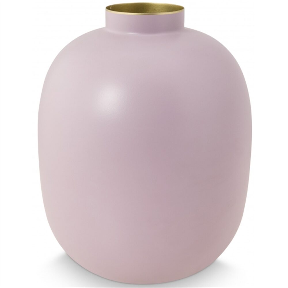 Pip Vaso Metal Lilás Matt 32cm