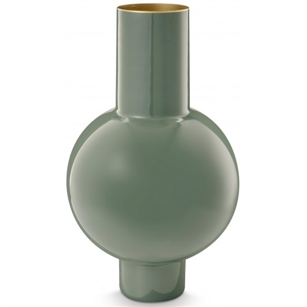 PiP Vaso Metal Medio Verde Mid 24x40cm
