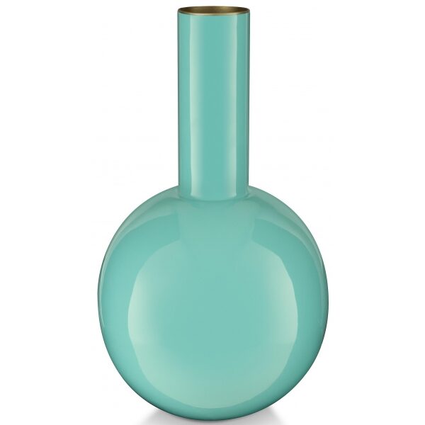 PiP Studio Vaso Metal S Azul Brilhante 15x26cm