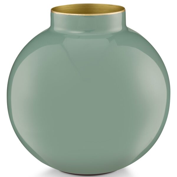 PiP Studio Vaso Metal Verde 17cm