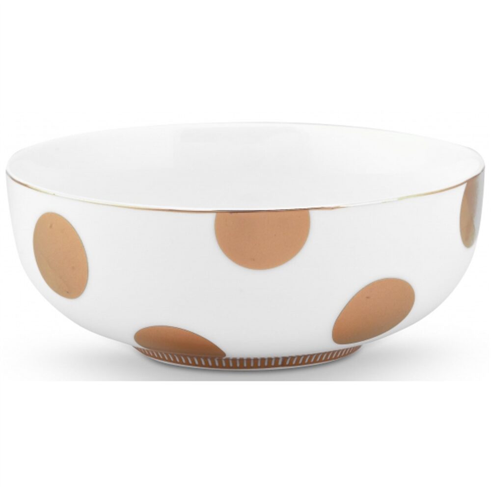 PiP Dot Delight Taça Branco-Ouro 15cm