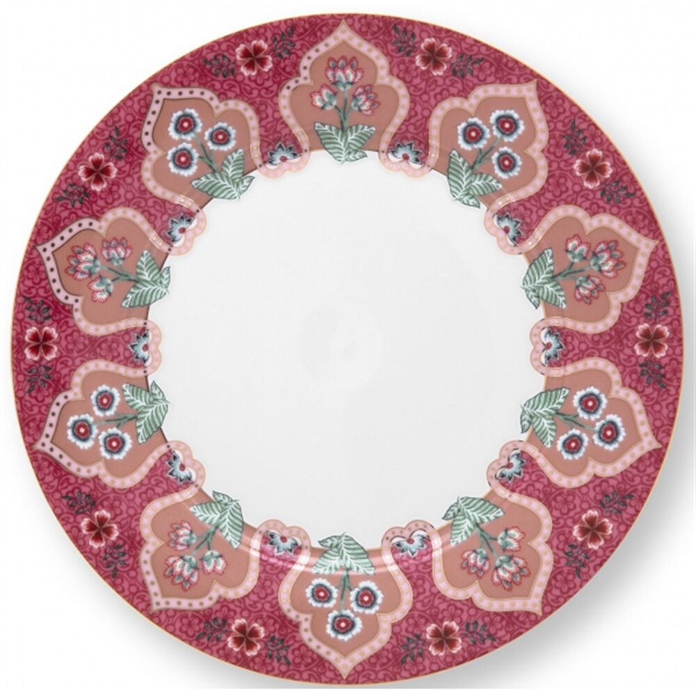 PiP Studio Flower Festival Deco Prato Rosa Escuro 21cm