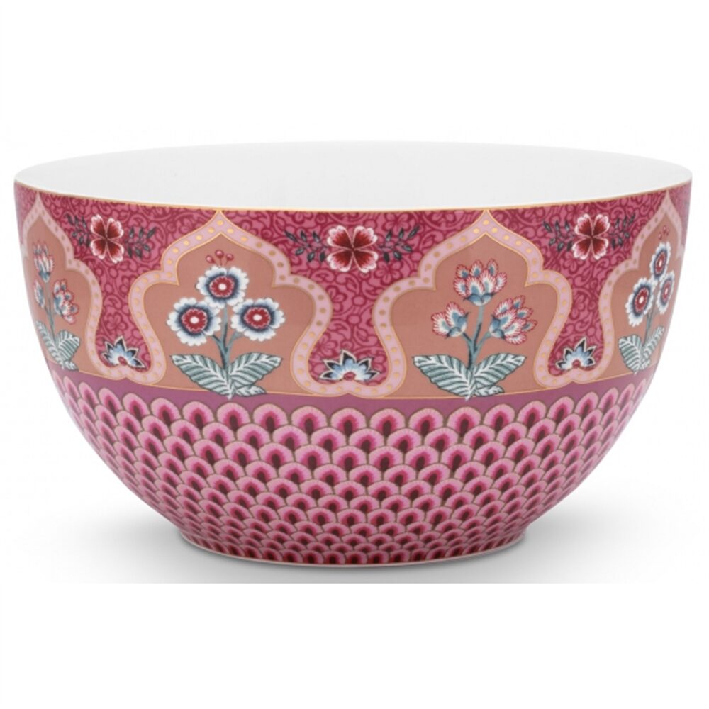 PiP Studio Flower Festival Scallop Deco Rosa Escuro 18cm