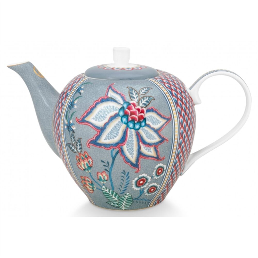 PiP Studio Flower Festival Bule Grande Azul Claro 1.6ltr