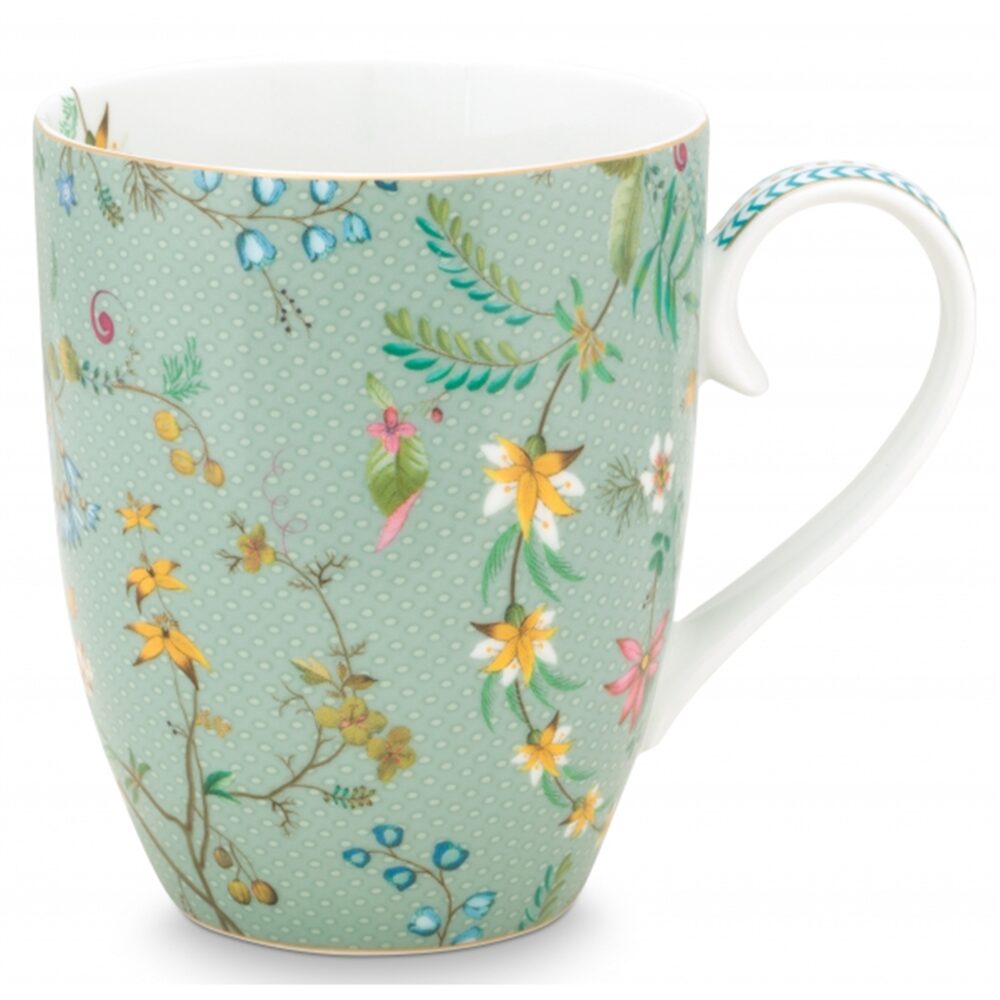 PiP Studio Jolie Caneca Flowers Azul 350ml