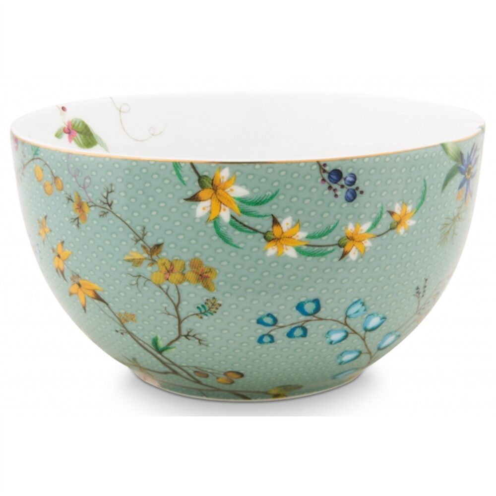 PiP Studio Jolie Taça Flowers Azul 12cm