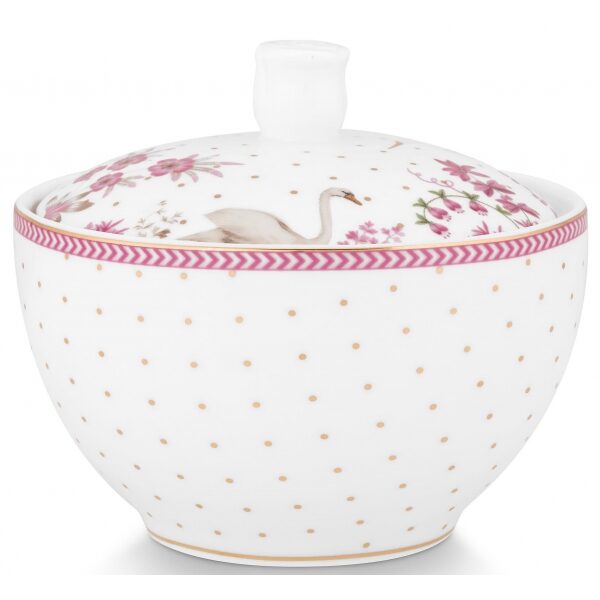 PiP Studio Jolie Açucareiro Dots Gold Rosa 300ml