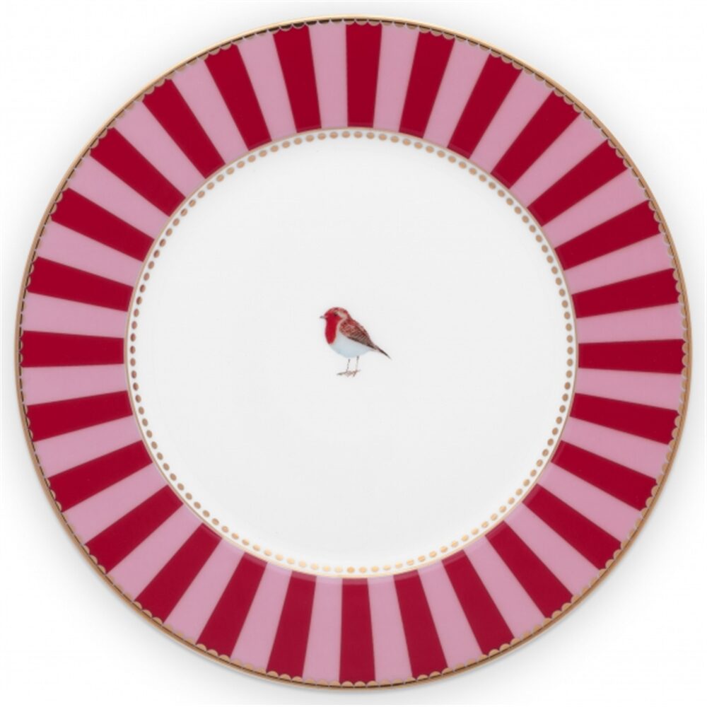 PiP Love Birds Prato Risacas Vermelho-Rosa 17cm