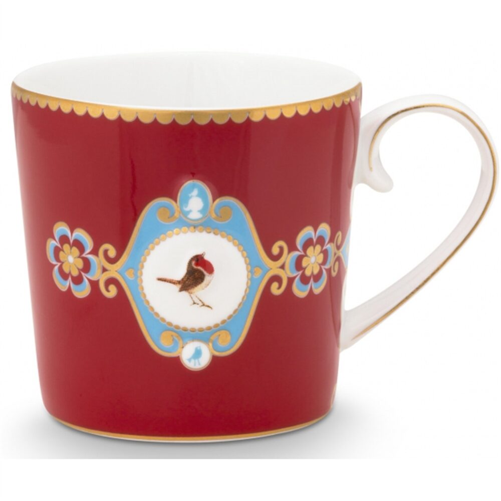 PiP Love Birds Caneca Pequena Vermelha 150ml
